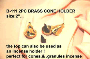 B 111 2PCS INCENSE AND CONE HOLDER 2"         