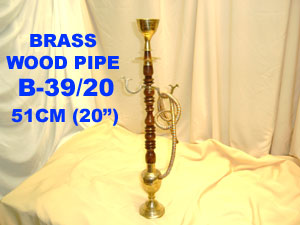 B 39/20 BRASS WOOD PIPE   20"        