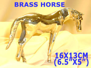 B 798 BRASS HORSE  6.5"x5"          