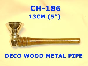 CH 186 DECO WOOD METAL PIPE         