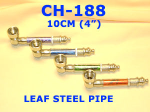 CH 188 DECO LEAF STEEL PIPE LARGE         