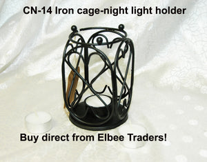 CN 14 IRON T LIGHT CANDLE HOLDER        