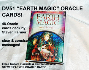 DV51 "EARTH MAGIC" ORACLE CARD STEVEN FARMER          