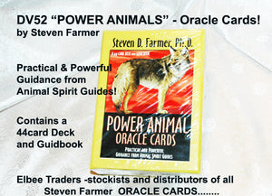 DV52 THE FAMOUS" POWER ANIMALS ORACLE CARDS STEVEN FARMER          