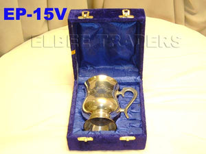 EP 15V SILVERPLATED TANKARD IN VELVET BOX         