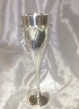 EP 66 SILVER PLATED PAGAN TULIP CHALICE 7"       