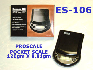 ES 106 PROSCALE 120 GRAMS POCKETSCALE 0.1gms(1digit)        