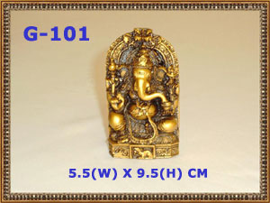 G 101  GANESHA  HALF CRESCENT FRAME