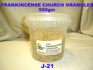 J 21 FRANKINCENSE CHURCH GRANULES   500 GRAMS        