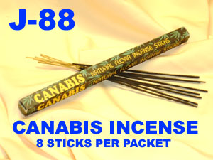 J 88 CANNABIS INCENSE   8 STICKS X25PKTS        