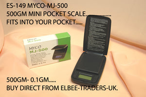ES 149 MYCO MJ 500X0.1GM DIGITAL POCKET SCALE       