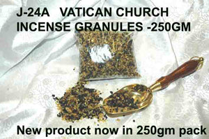 J 24A VATICAN CHURCH INCENSE GRANULES 250GM PACK        