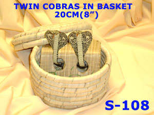S 108 TWIN COBRA IN BASKET         