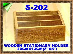 S 202A WOODEN STATIONARY HOLDER         