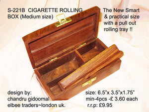 S 220B CIGARETTE ROLLING BOX with AMSTERDAM on top!         