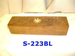 S 223BL WOODEN HEMP BOX (8" X 2")          
