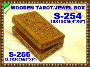 S 254 WOODEN TAROT /JEWEL BOX         