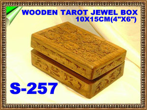 S 257 WOODEN TAROT JEWEL BOX         