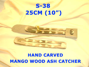 S 38 MANGO WOOD INCENSE ASH CATCHER GIFT PACKED         