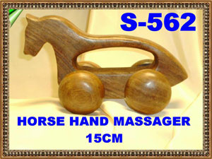 S 562 WOODEN HORSE HAND MASSAGER         