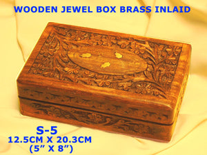 S 5 WOODEN JEWEL BOX (15" X 8")         