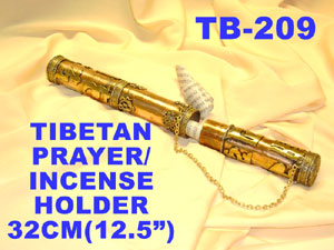 TB 209 TIBETAN PRAYER INCENSE HOLDER         