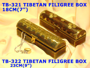 TB 321 TIBETAN FILIGREE BOX         