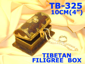 TB 324 TIBETAN FILIGREE BOX         