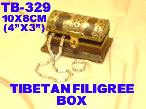 TB 329 TIBETAN FILIGREE BOX         