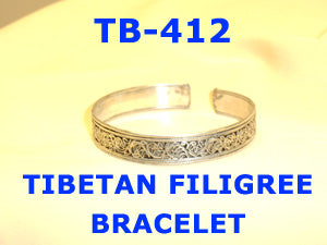 TB 412 TIBETAN FILIGREE BRACELET         