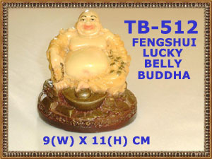 TB 512 FENGSHUI LUCKY BELLY BUDDHA         