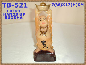 TB 521 FENGSHUI LUCKY HANDS UP BUDDHA         