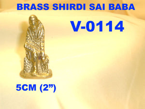 V 0114 BRASS SHIRDI SAI BABA         