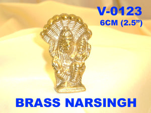 V 0123 BRASS NARSINGH         