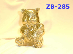 B 285 BRASS TEDDY MONEY BANK         