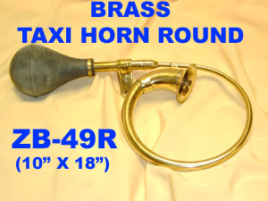 B 49R BRASS TAXI HORN   ROUND        