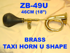 B 49U BRASS TAXI HORN U SHAPE         