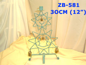 B 581 DOUBLE SUN CHIMES/CANDLE HOLDER         