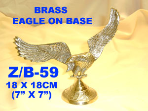 B 59 BRASS EAGLE ON BASE         
