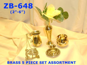 ZB 648 BRASS 5 PIECE S6ET ASSORTMENT         