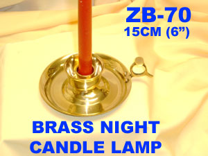 B 70 BRASS NIGHT CANDLE LAMP         