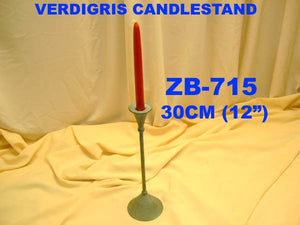 ZB 715 VERDIGRIS CANDLESTAND (12")         